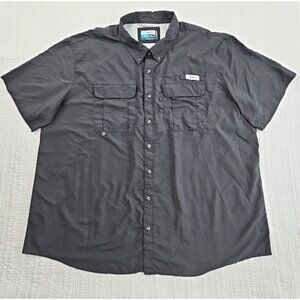 Magellan Fish Gear Men’s Size 4XL Shirt Relaxed Fit Moisture Wicking Black EUC